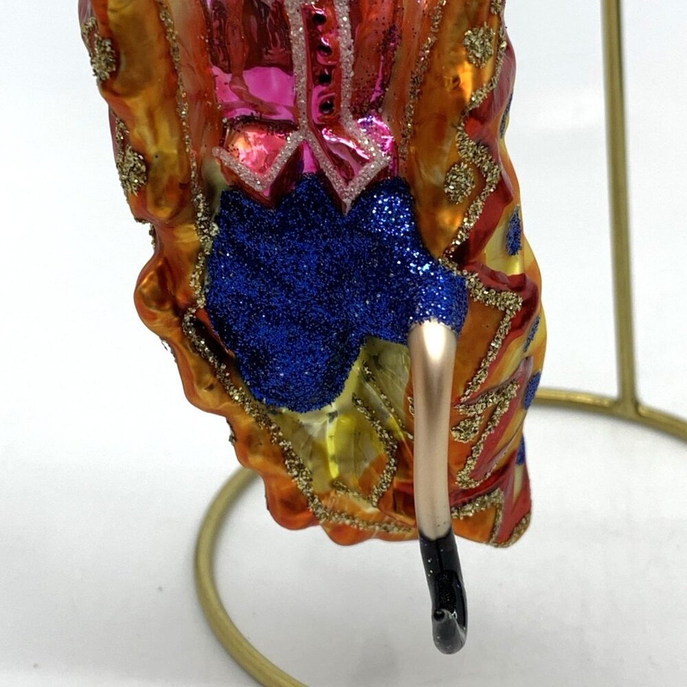 Vintage Whitehurst 6" Art Glass Butterfly Lady Dancer Cocoon Ornament Handblown - Picture 5 of 13